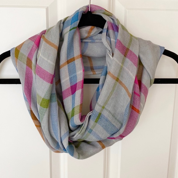 Coach Tattersall Plaid Infinity Scarf - Picture 1 of 6